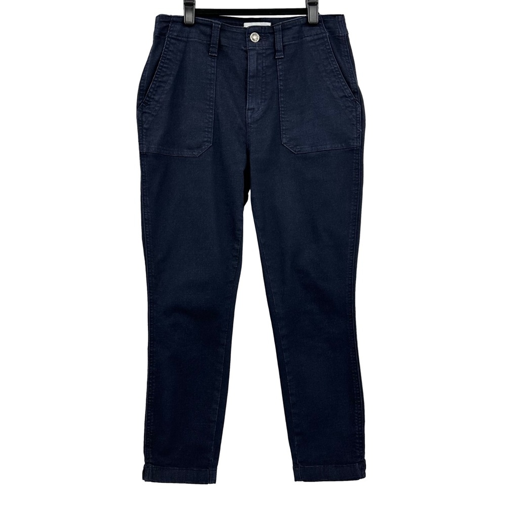 Studio Blue Sophia Utility Cropped Slim Taper Pants Navy Blue Size 26 - Picture 2 of 14
